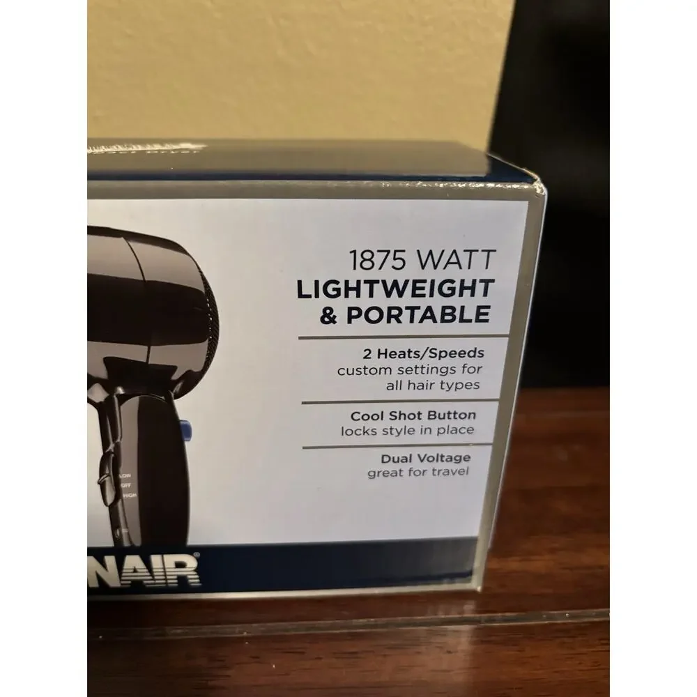 Conair Compact Hair Dryer - Black NEW